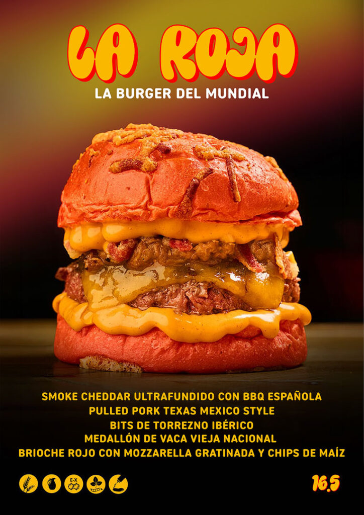 LA ROJA BURGER DEL MUNDIAL